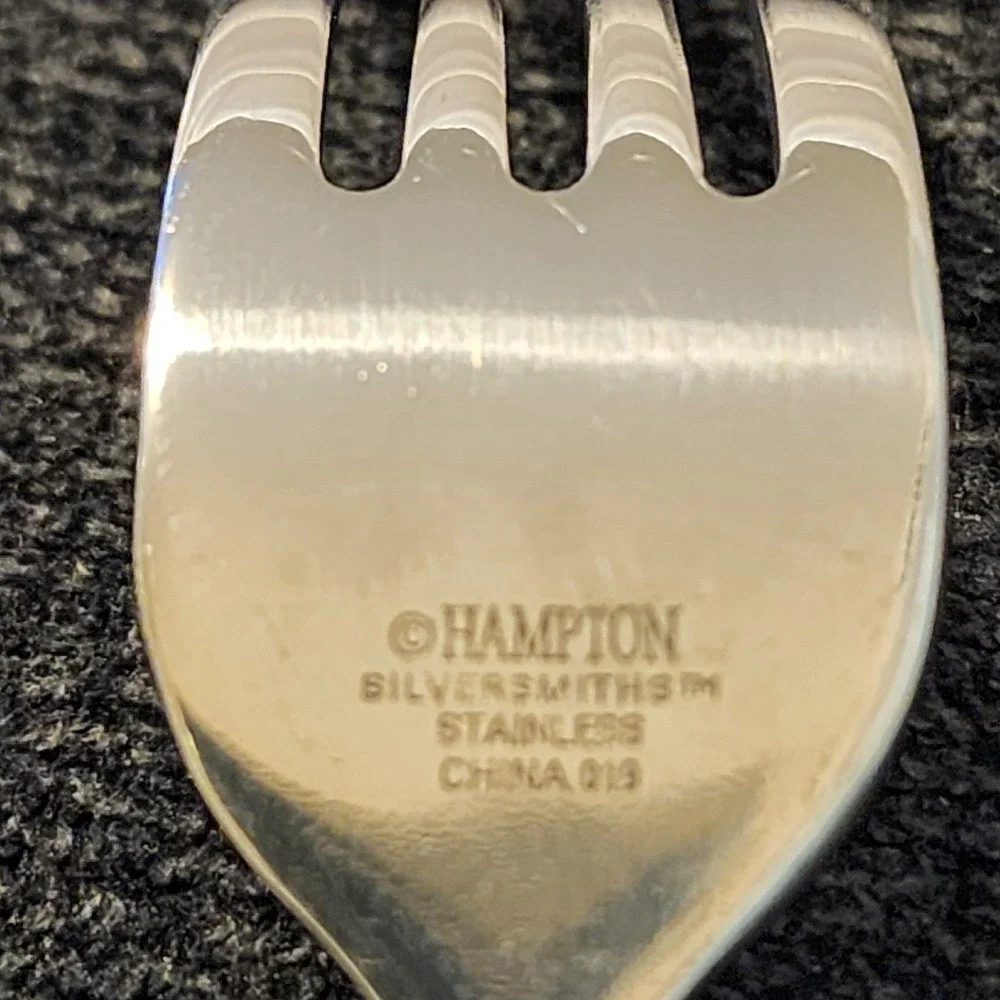Vintage Hampton Silversmiths Stainless Steel Bistro Brown Flatware 15 Pc Serving
